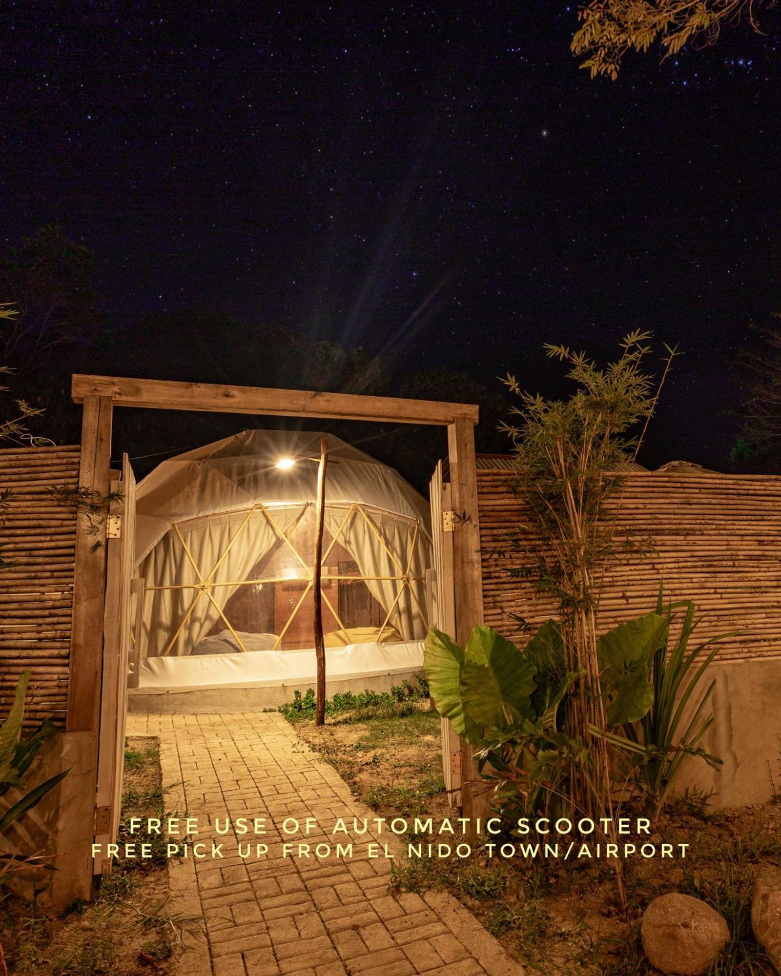 Domes And Dreams Lio Glamping Hotell El Nido Exteriör bild